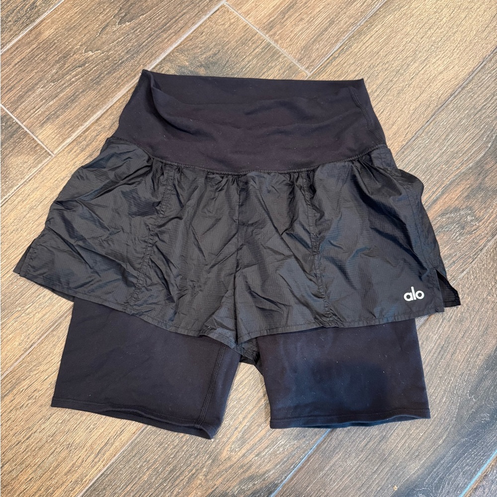 ALO Yoga Black Athletic Shorts